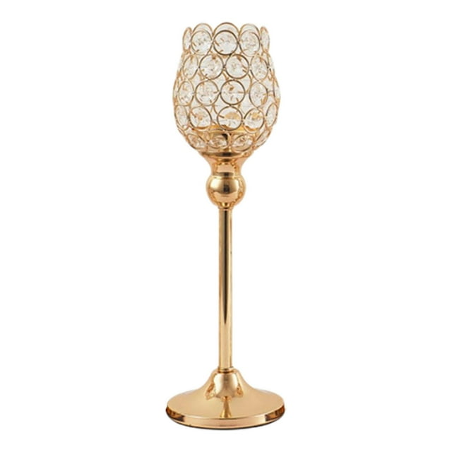Candelabros de cristal decorativos Candelabros de pilar Candelabros para de Adornos de decoración navideña 34cm