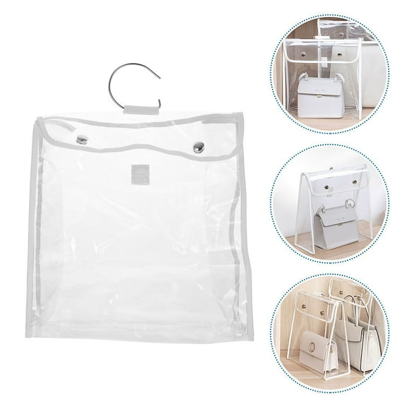 Raindrops 1pc PVC Purse Organizer Comfortable Purse Dust Pouches Bag Organizer for Tote