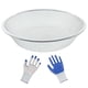 thumbnail image 3 of Bandeja tamizadora de abono para suelo de jardinería perfecl con guantes Diámetro 30 cm Agujero 6mm, 3 of 8