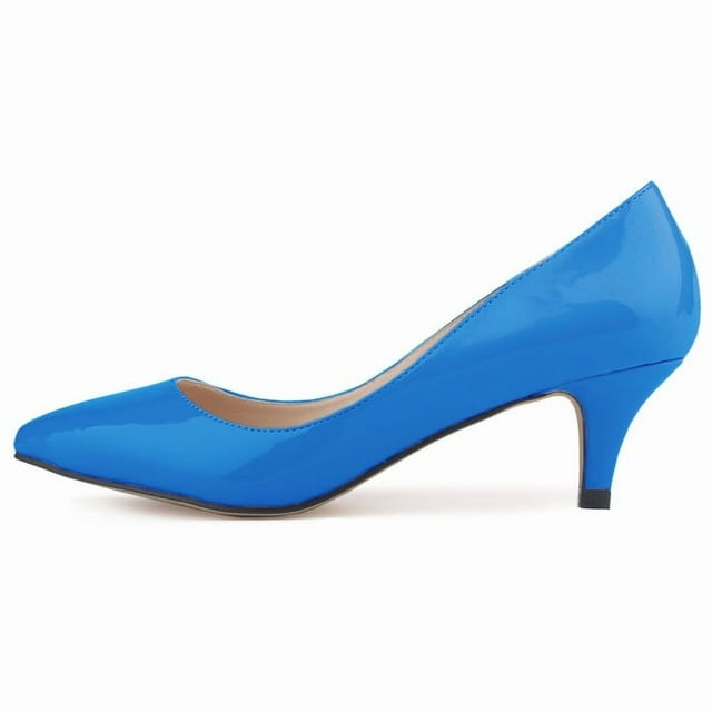 Ladies Pointed Candy-Colored Low-Cut Pumps Shoes for Women Girls