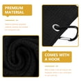 thumbnail image 3 of WORGEOUS Golfs Towel with Clip Microfiber Pattern Towel Quick Dry Water Sweat Absorption Towels for Men Bags Black, 3 of 9