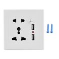 thumbnail image 1 of Cargador de enchufe de toma de corriente de pared eléctrico de control de interruptor con 2 puertos USB (110-250V) NikouMX Muebles, 1 of 8