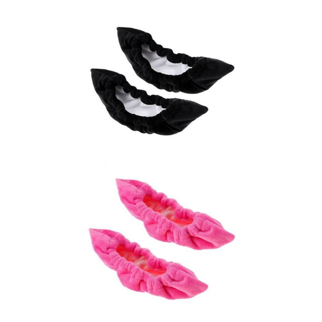 2 Pares de Protectores Zulema para Patinaje sobre hielo Hockey Negro Y rosa