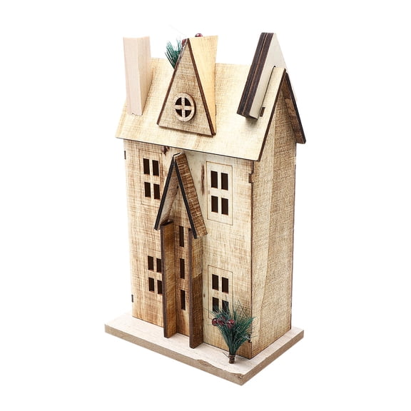 SWETRACE Light Brown Christmas House Home Decoration 1Pc 11.99X6.68X4.32in