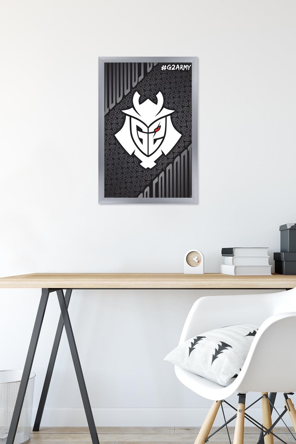 G2 Esports - G2 Army Wall Poster, 14.725" x 22.375" Framed