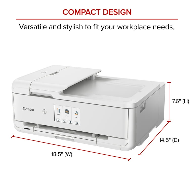 Canon PIXMA TS9521Ca White Wireless Inkjet All-In-One
