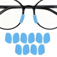thumbnail image 2 of Repuestos de Almohadillas para Gafas Unique Bargains, 5 Pares, Almohadillas de Nariz con Patrón, 0.47"x0.27", Azul Cielo, 2 of 5