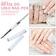 thumbnail image 5 of Bolígrafo de uñas de doble punta Poly Nail Gel Flower Brush Picker Herramientas de manicura 2 en 1, 5 of 8