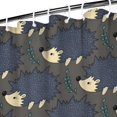 thumbnail image 3 of Cute Hedgehog Pattern Shower Curtain 36"x72" ,Bathroom Decorative Shower Curtains Set with 12 Hooks,Modern Waterproof Washable Shower Curtain, 3 of 6