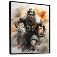 thumbnail image 2 of Designart "Football Patriot In The Usa II" Nfl Floater Framed Canvas Prints, 2 of 5
