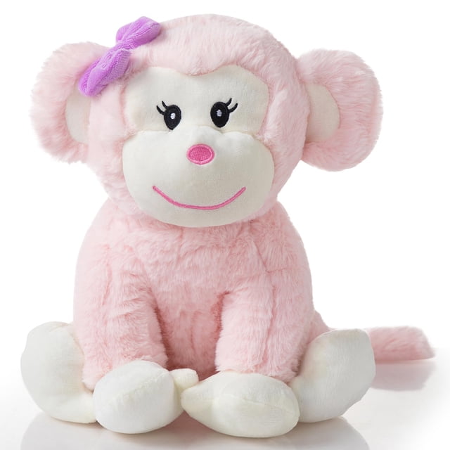 Mono de Peluche HollyHOME Rosa 30 cm Juguete Suave de Peluche