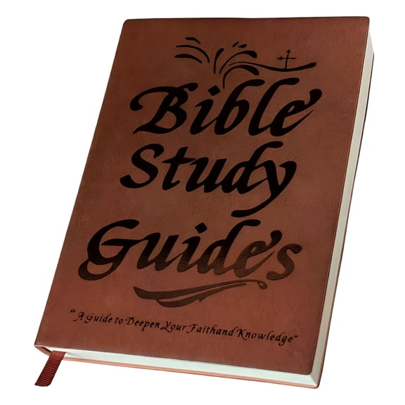 CCOCC Bible Study Guide 66 Pages Religious Bible Notebook with Leather Cover