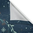 thumbnail image 3 of Ambesonne Saying Kitchen Curtains, Romantic Floral Wreath, 55"x39", Navy Mint Green Red, 3 of 3