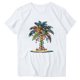 thumbnail image 5 of Blusas de Manga Corta para las Mujeres Divertida Impresión Cuello Redondo Camiseta Vintage, Blusas de Primavera para las Mujeres, 5 of 6