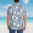thumbnail image 4 of Balery winter Scarf beer Camisas hawaianas de manga corta para hombre, camisas playeras de corte holgado, camisas de vacaciones con botones,XX-Large, 4 of 7