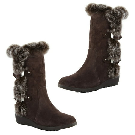 

1 Pc Fashion Women Middle Tube Warm Boots Winter Warm Plush Shoes(Size 40)