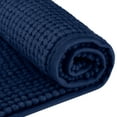 thumbnail image 4 of Unique Bargains 2 Pcs Plush Fluffy Extra Thick Mat Dark Blue/Pink 16" x 24", 4 of 6
