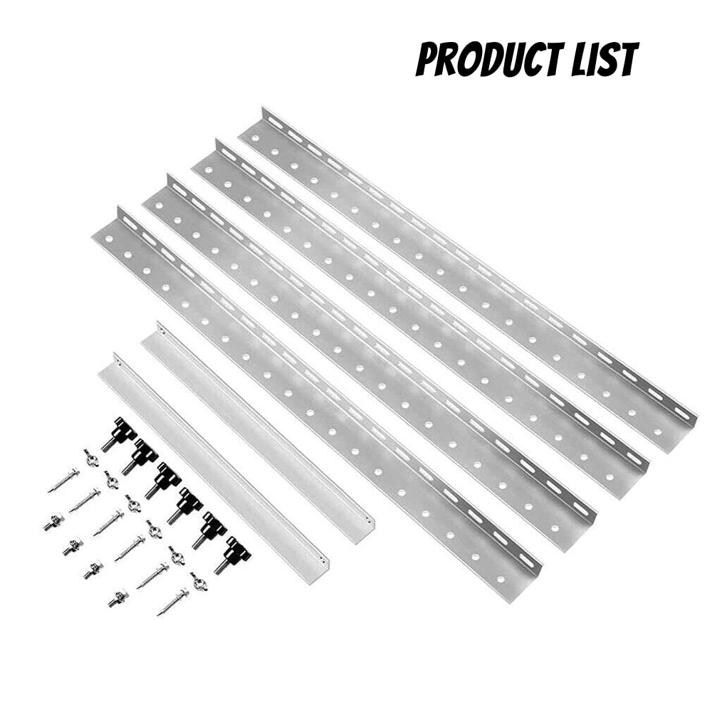 Ablink 22inch Adjustable Solar Panel Tilt Mount Brackets with Foldable Tilt Legs, Ideal for 100 - 150 Watt Solar Panel on Roof, RV, Boat, and Off-Grid (1 Set)