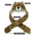 thumbnail image 2 of Animal Hood Hat for Kids and Adults One Size, Animal Hat with Mittens, 2 of 3