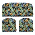 thumbnail image 1 of RSH Décor Indoor Outdoor 3 Piece Foam Wicker Cushion Set, Large, Beachcrest Caviar Floral, 1 of 6