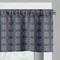 thumbnail image 3 of Ambesonne Moroccan Valance Pack of 2, Traditional Orient Floral, 54"X18", Dark Sky Blue Multicolor, 3 of 5