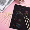 thumbnail image 5 of 30 PCS Wooden Stylus for Scratch Art, Craft Sticks Wood Art Stylus Heavy Duty Wood Craft Tools for DIY Creative Draw Christmas Thanksgiving Scratch Arts Crafts Projects, 5 of 5