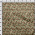 thumbnail image 4 of oneOone Rayon Orange Fabric Abstract Floral Craft Projects Decor Fabric Printed By The Yard 56 Inch Wide, 4 of 5