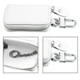 thumbnail image 4 of Unique Bargains Car Key Case Faux Leather Zipper Multifunctional Car Fob Key Case for Auto Remote Key White, 4 of 7