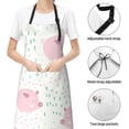 thumbnail image 4 of Kdxio Cute Pigs Apron with Pockets Adjustable Kitchen Aprons for Men Women Waterproof Aprons for Cooking,Drawing,Crafting, Baking Household Cleaning, 4 of 8