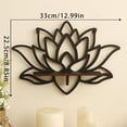 thumbnail image 5 of AOOOWER Elegant Wooden Corner Shelf Featuring Floral Pattern For Small Space Organizing, 5 of 8