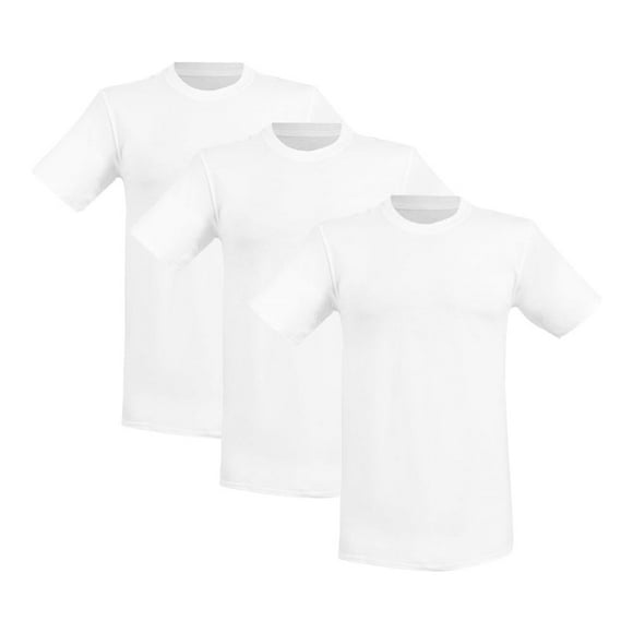Playera Hanes Red Label para Hombre, 3 Piezas Blanco Talla G