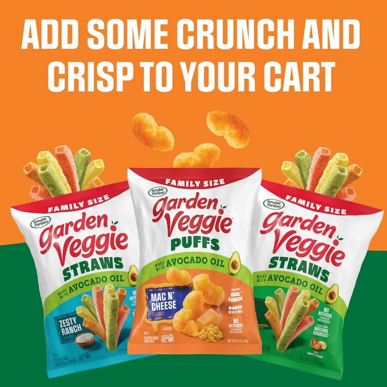 Sensible Portions Garden Veggie Straws Made with Avocado Oil