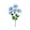 Blue, variant on 4 Head Realistic Dahlia Artificial Flower Bouquet, Premium Silk Faux Floral Arrangement, Elegant Decor for Wedding, Party, Home, Vase, Table Centerpiece & Event, Orange