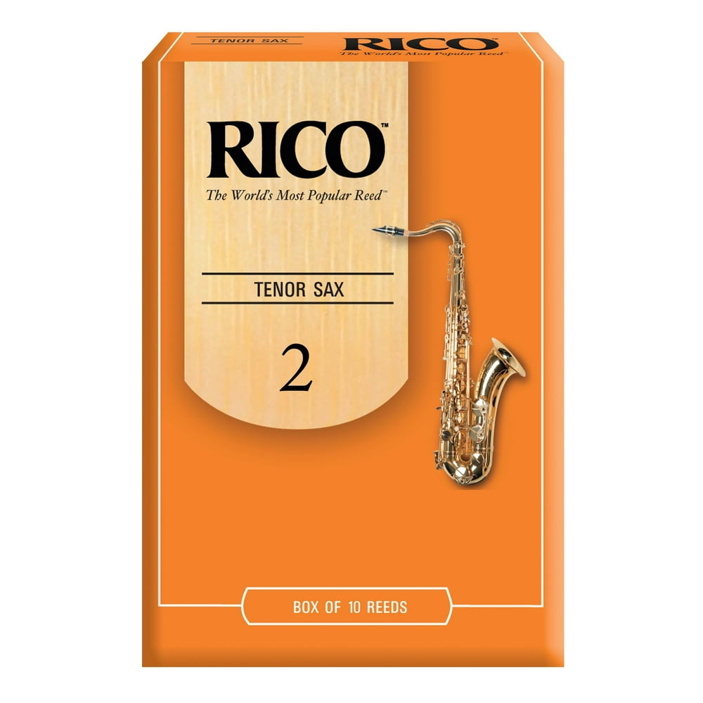 Rico by D'Addario Tenor Sax Reeds, Strength 2, 10pack