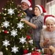 thumbnail image 1 of Fiudx Copos de Nieve Navideños, Elegantes Adornos de Cuerda, Intrincados Adornos Colgantes, Acentos Festivos Duraderos, Uso En Interiores y Exteriores, para Entusiastas de La Decoración Navideña, Lig, 1 of 6