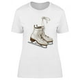 thumbnail image 1 of Realistic White Skates T-Shirt Women -Image by Shutterstock, Female Medium, 1 of 2