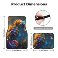 thumbnail image 5 of Honeii Neon Seahorse Underwater Realm Print Car Foot Mat Four-Piece Set - Front & Rear Universal Car Floor Mats for SUVs, Trucks, Sedans, 5 of 7
