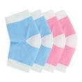 thumbnail image 4 of NOGIS Moisturizing Heel Socks 2 Pairs Gel Lined Toeless Spa Socks to Heal and Treat Dry, Cracked Heels While You Sleep (Blue&Pink), 4 of 7