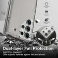 thumbnail image 4 of For Samsung Galaxy S25 Ultra Case, Heavy Duty Shockproof Protection Phone Cases, Anti-Drop, Dual Layer Transparent Protective Cover Compatible with Samsung Galaxy S25 Ultra 6.9 inch, Crystal Gray, 4 of 6