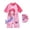 Pink2, variant on Girl's Swimsuits Surf Rash Guard Sun Toddler Swimming Suit
