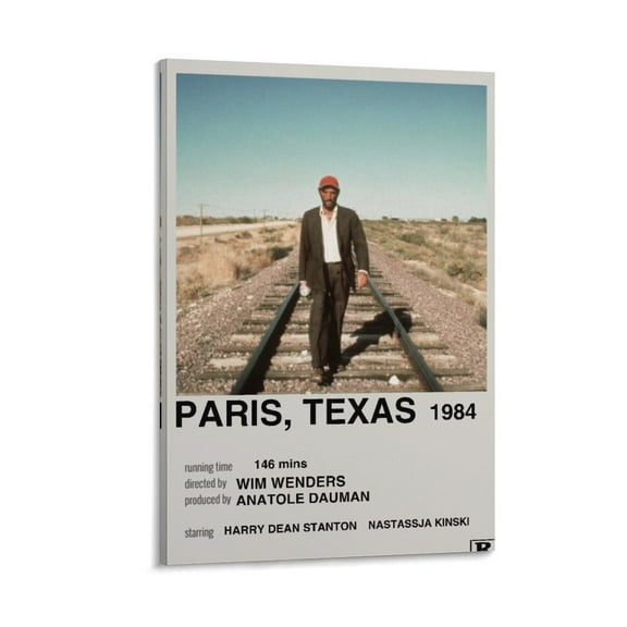 1984 Drama Movie Poster Paris, Texas Poster Cool Artworks Painting Wall Art Canvas Prints Hanging Picture Home Decor Posters