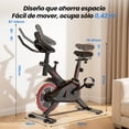 thumbnail image 4 of Bicicleta para Ejercicio Formil De 6 Kg Para Fitness Y Aeróbic En Casa Con Pantalla Digital Y Transmisión Por Correa En Negro Y Rojo Bicicleta Fija, 4 of 8