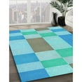 thumbnail image 2 of Ahgly Company Indoor Square Patterned Macaw Blue Green Area Rugs, 5' Square, 2 of 6