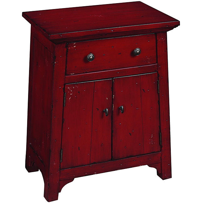 Coast To Hainan Red Accent, Red Accent Cabinet With Drawers