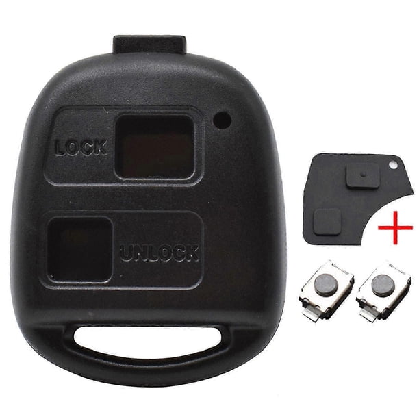 2 Button Key Shell Pad Switches Fob Case For Toyota RAV4 Yaris Prado Corolla Land Cruiser Previa Echo Tarago Alphard Pixis Rush..