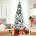 thumbnail image 3 of Topbuy 8FT Slim Pencil Tree Hinged Artificial Christmas Tree W/ 807 Branches Tips, 3 of 9