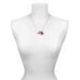 thumbnail image 2 of Delight Jewelry Acrylic Large Red Cheer Megaphone - Script Class of 2025 Dome Charm Necklace, 18", 2 of 4