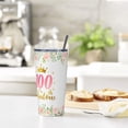 thumbnail image 3 of Gifts for 100 Year Old Woman, 100th Birthday Gifts for Women, 100th & Fabulous Birthday Gifts for Women, 100th Birthday Gifts for Grandma or Mother in Law Tumbler With Lid and Straw 20oz 1pc, 3 of 6
