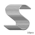 thumbnail image 2 of Stainless Steel Kitchenware Hook Universal S-Type Hook Cross Bar Heavy Duty Rack 10 Pcs, 2 of 5