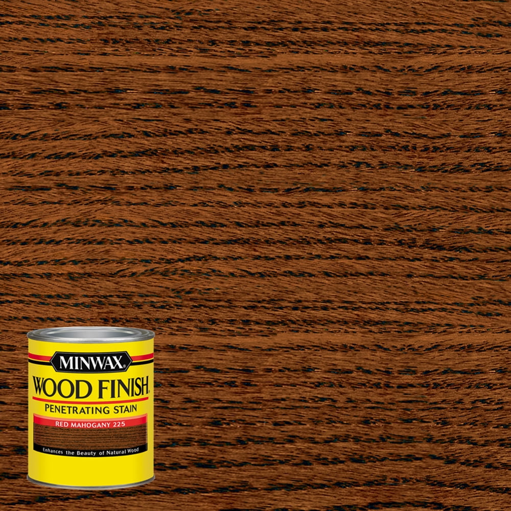 Minwax Wood Finish Stain, Red Mahogany, HalfPint